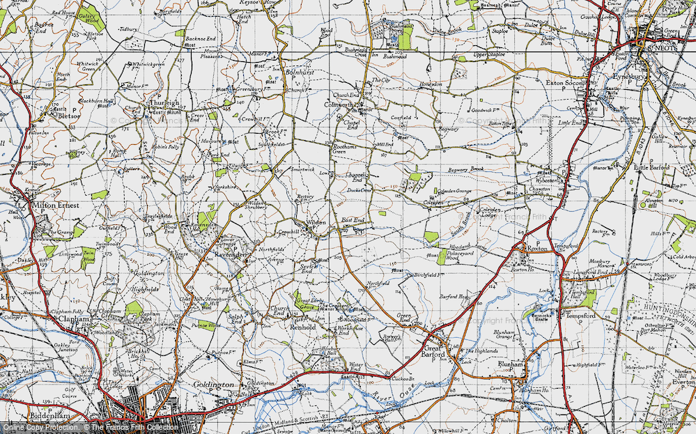 Old Map of East End, 1946 in 1946