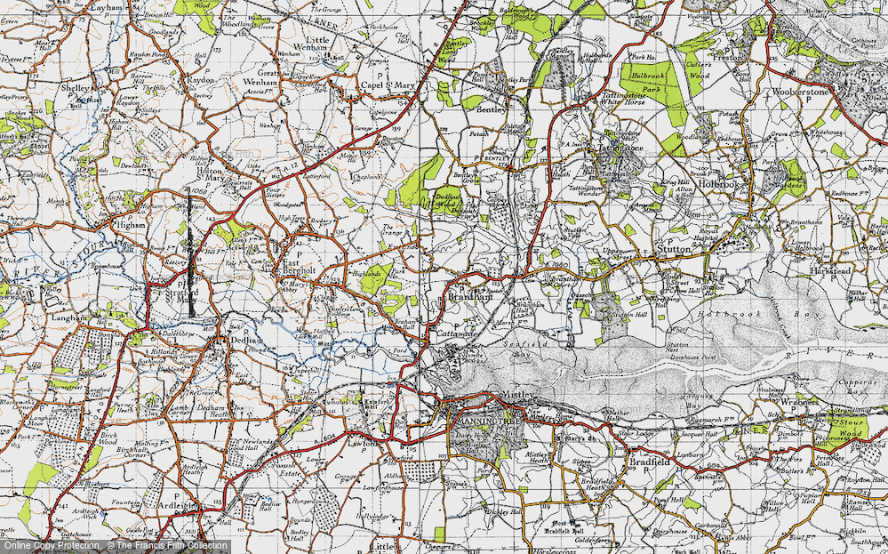 Old Map of East End, 1946 in 1946
