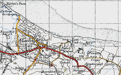 Old map of Brambledown in 1946