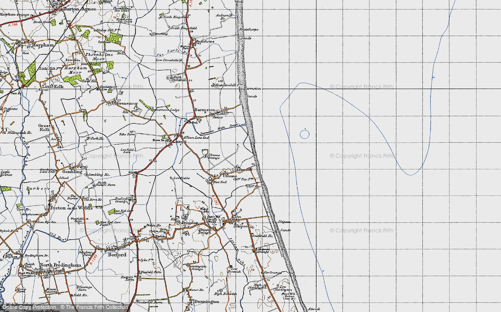 Old Map of East End, 1947 in 1947