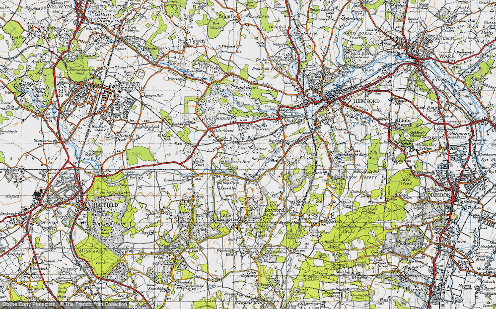 Old Map of East End Green, 1946 in 1946