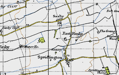Old map of East Firsby in 1947