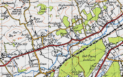Old map of East Green in 1940