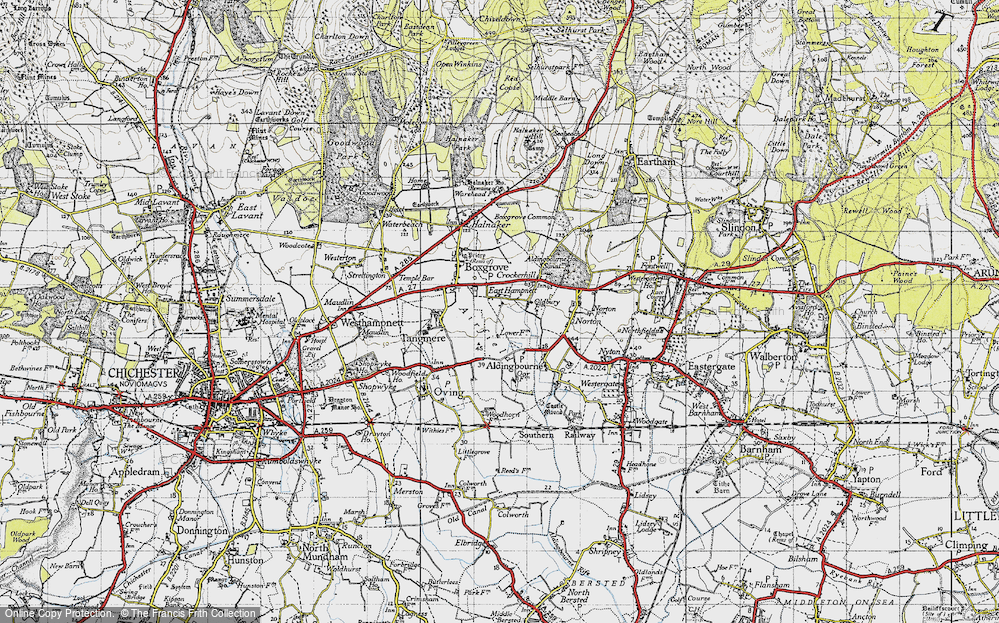 Old Map of East Hampnett, 1940 in 1940