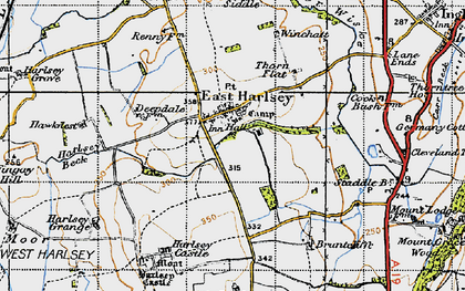 Old map of East Harlsey in 1947