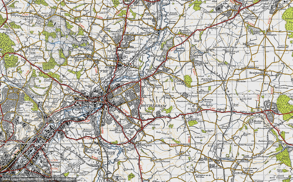 Old Map of East Herringthorpe, 1947 in 1947