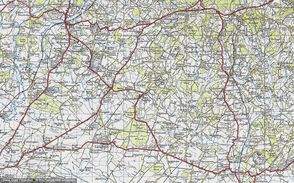 Old Map of East Hoathly, 1940 in 1940