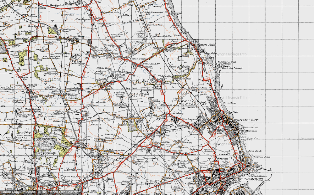 Old Map of East Holywell, 1947 in 1947