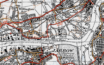 Old map of East Howdon in 1947