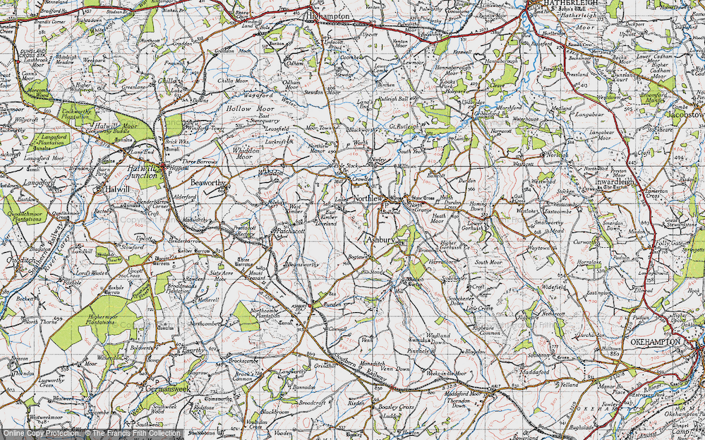 Old Maps Of West Kimber Devon Francis Frith