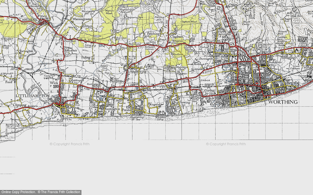 Old Map of East Kingston, 1945 in 1945
