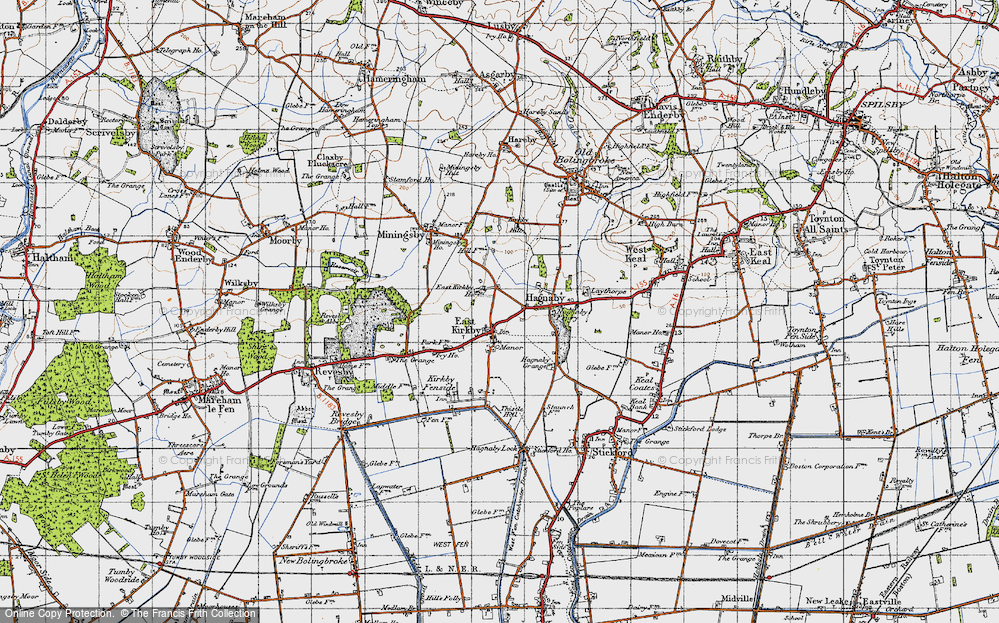 Old Map of East Kirkby, 1946 in 1946