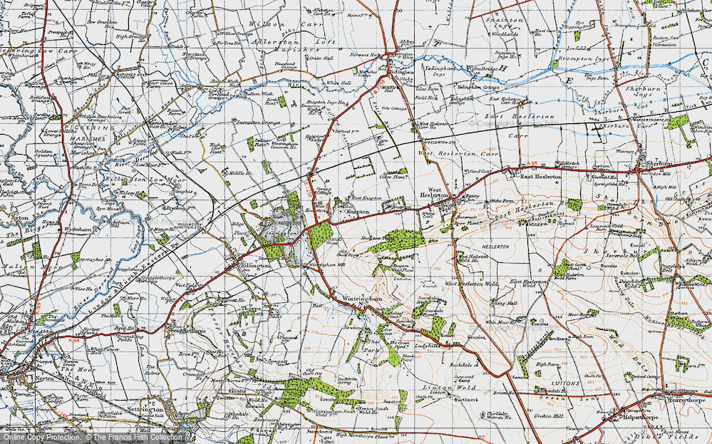 Old Map of East Knapton, 1947 in 1947
