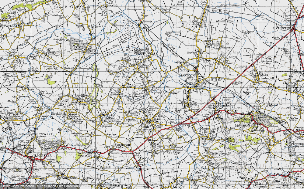 Old Map of East Lambrook, 1945 in 1945