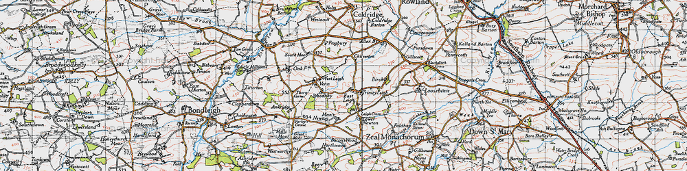 Old map of Baron's Wood in 1946