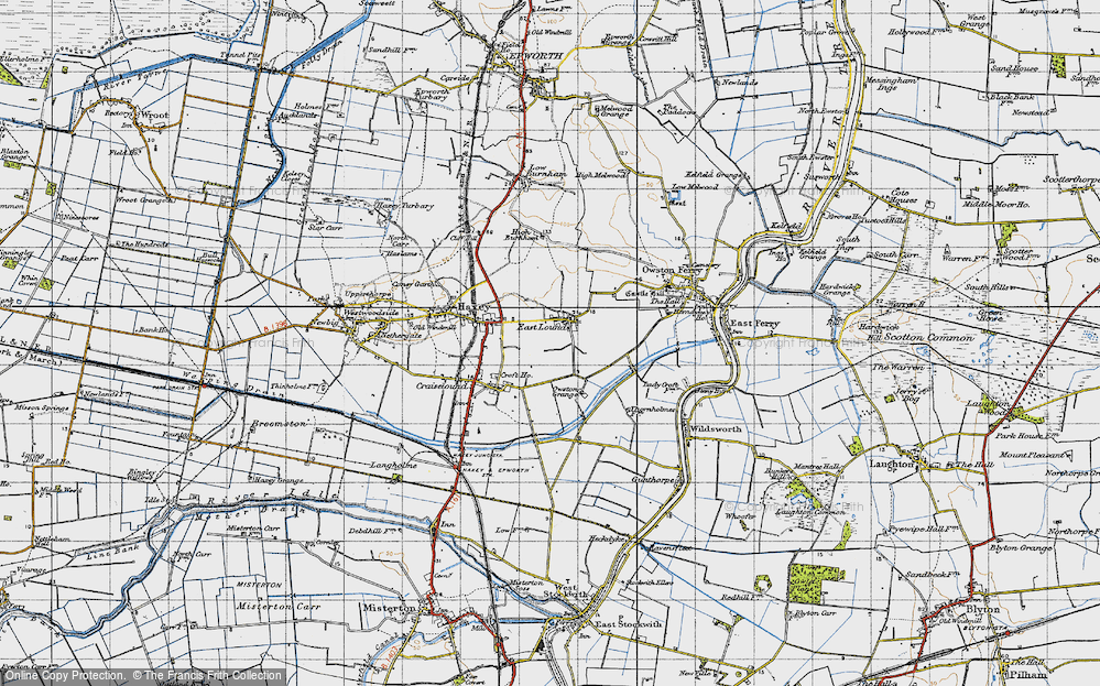 Old Map of East Lound, 1947 in 1947