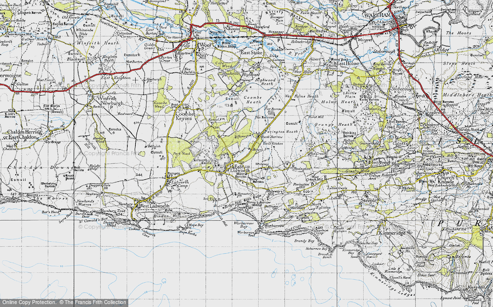 Old Map of East Lulworth, 1946 in 1946