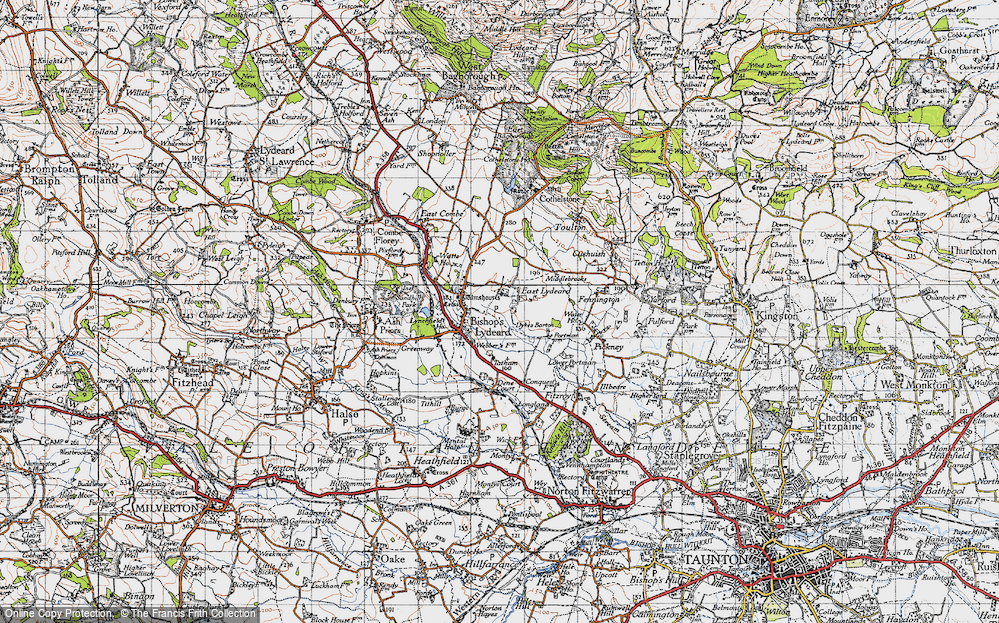 Old Map of East Lydeard, 1946 in 1946