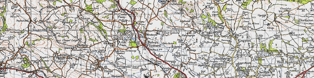 Old map of East Lydeard in 1946