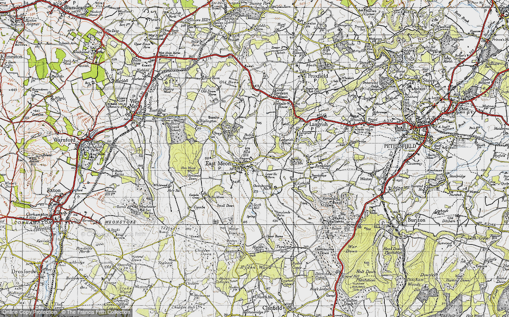 Old Map of East Meon, 1945 in 1945