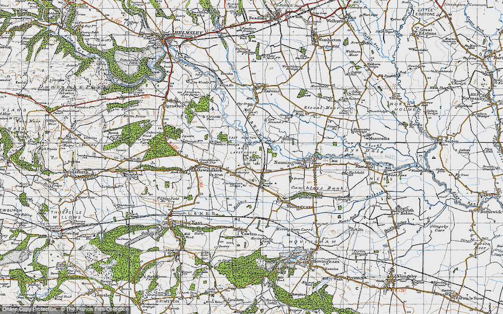 Old Map of East Newton, 1947 in 1947