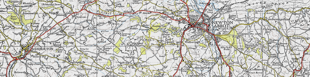 Old map of Bradley Manor in 1946