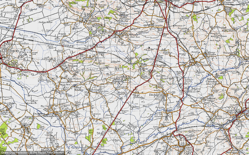 Old Map of East Pennard, 1946 in 1946