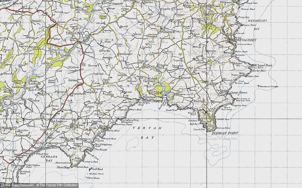 Old Map of East Portholland, 1946 in 1946