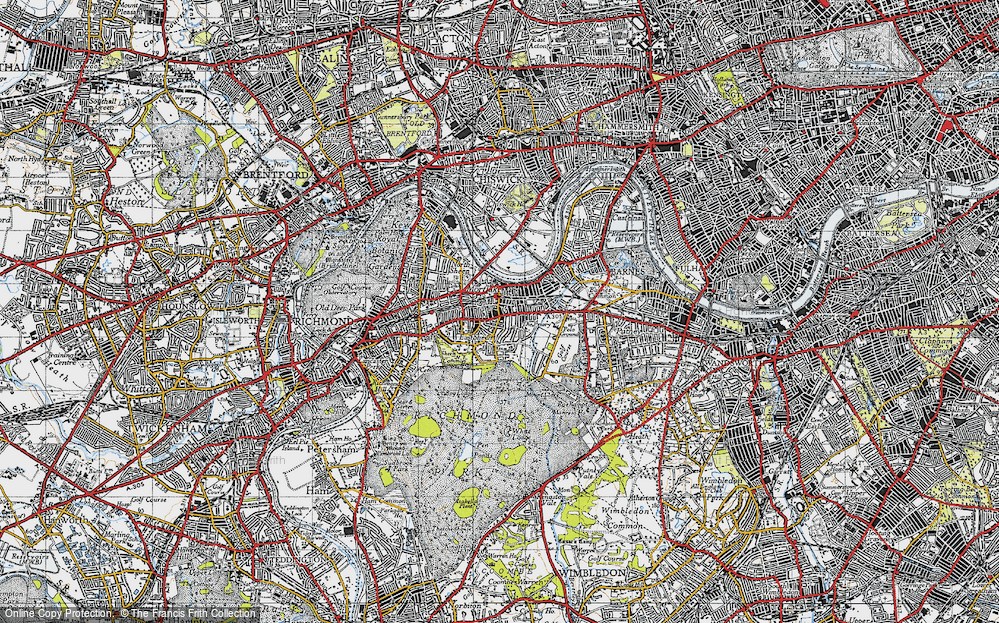 Old Maps of East Sheen, Greater London  Francis Frith