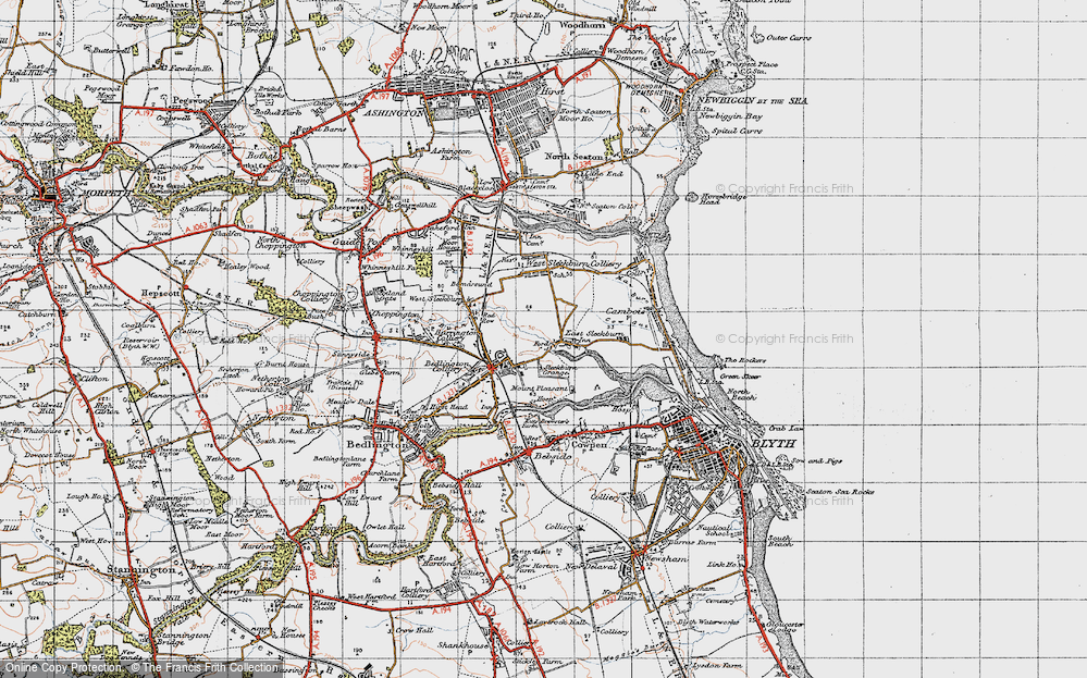 Old Map of East Sleekburn, 1947 in 1947