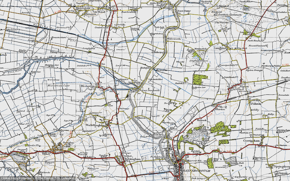 Old Map of East Stockwith, 1947 in 1947