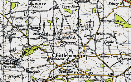 Old map of East Stowford in 1946