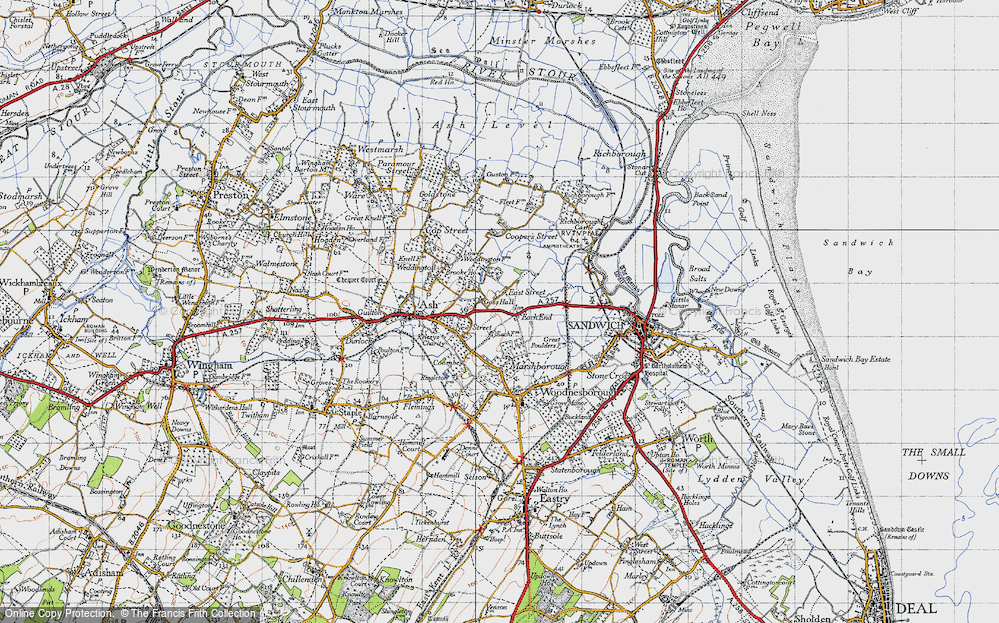 Old Map of East Street, 1947 in 1947