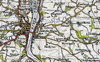 Old map of East-the-Water in 1946