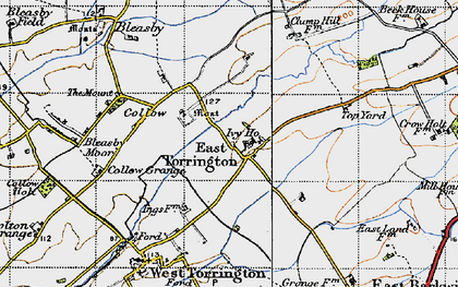 Old map of East Torrington in 1946