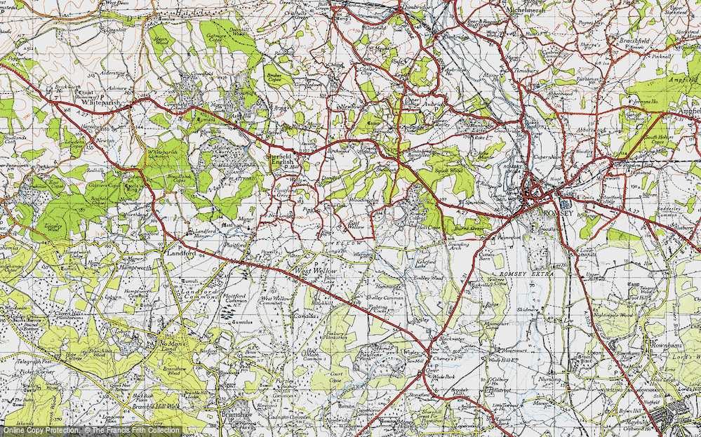 Old Map of East Wellow, 1940 in 1940