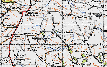 Old map of East Youlstone in 1946