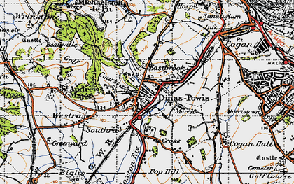 Old map of Eastbrook in 1947