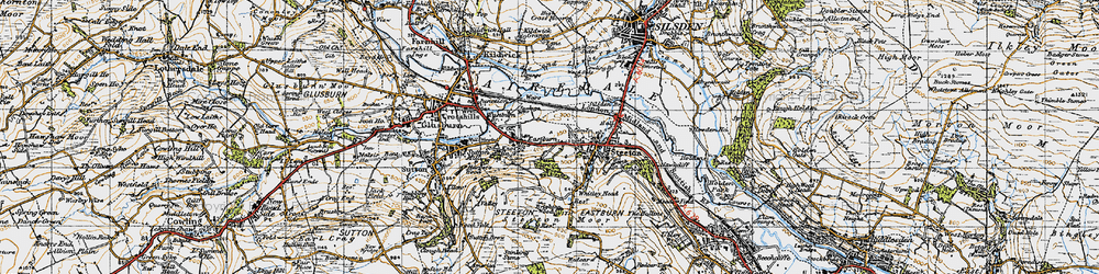 Old map of Eastburn Br in 1947