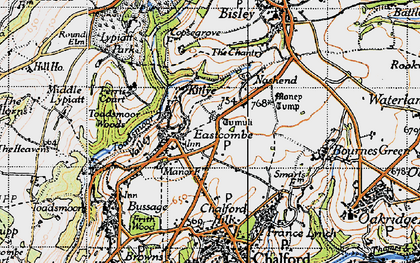 Old map of Eastcombe in 1946