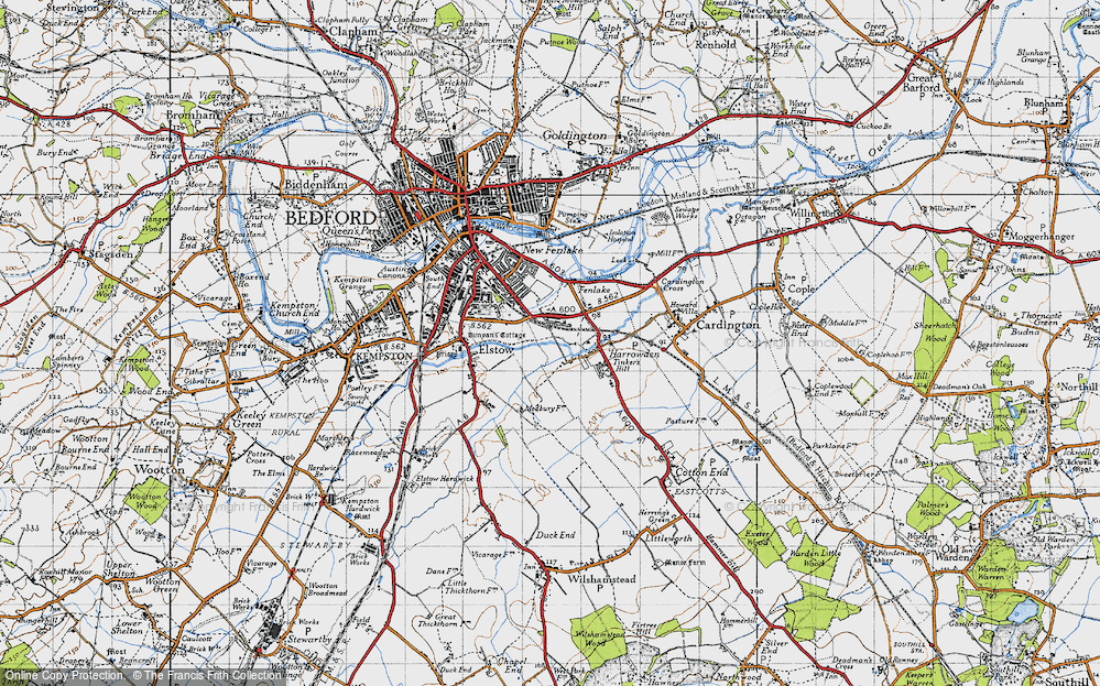 Old Map of Eastcotts, 1946 in 1946