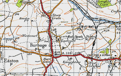 Old map of Eastcourt in 1940