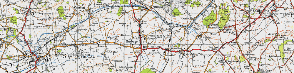 Old map of Eastcourt in 1940