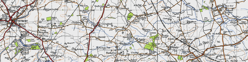 Old map of Eastcourt in 1947