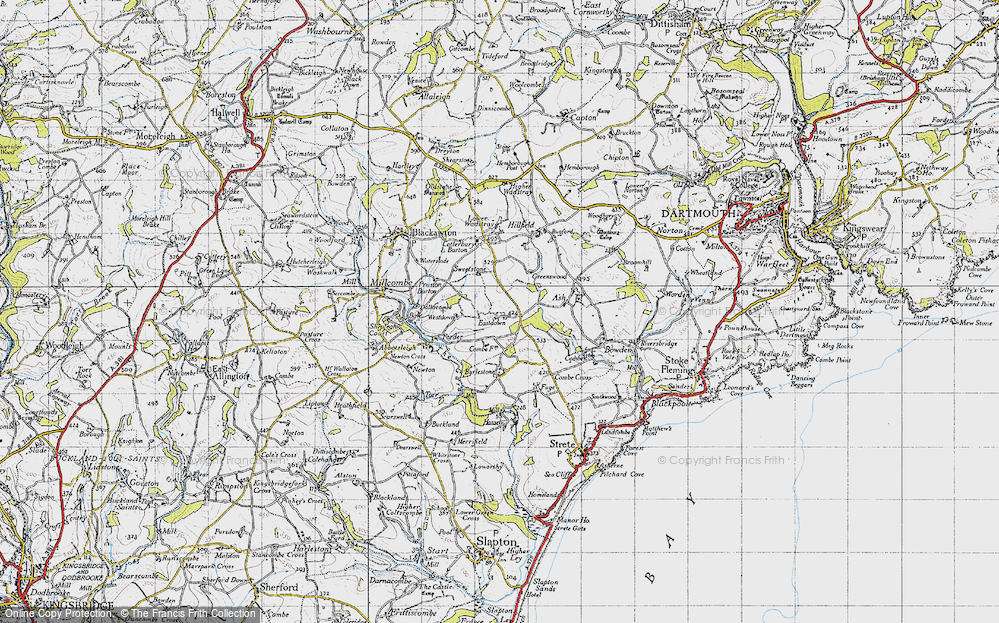 Old Map of Eastdown, 1946 in 1946