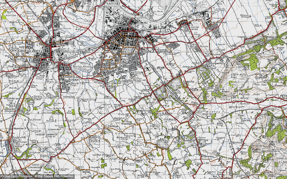 Old Map of Easterside, 1947 in 1947