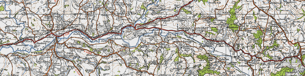 Old map of Eastham in 1947