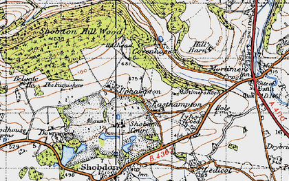 Old map of Easthampton in 1947