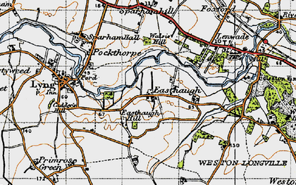 Old map of Easthaugh in 1946