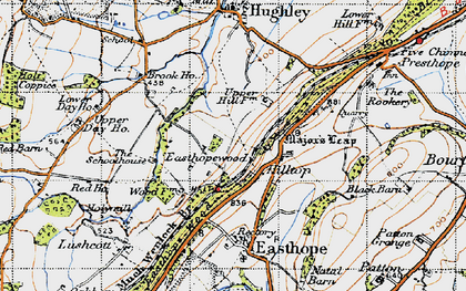 Old map of Easthopewood in 1947